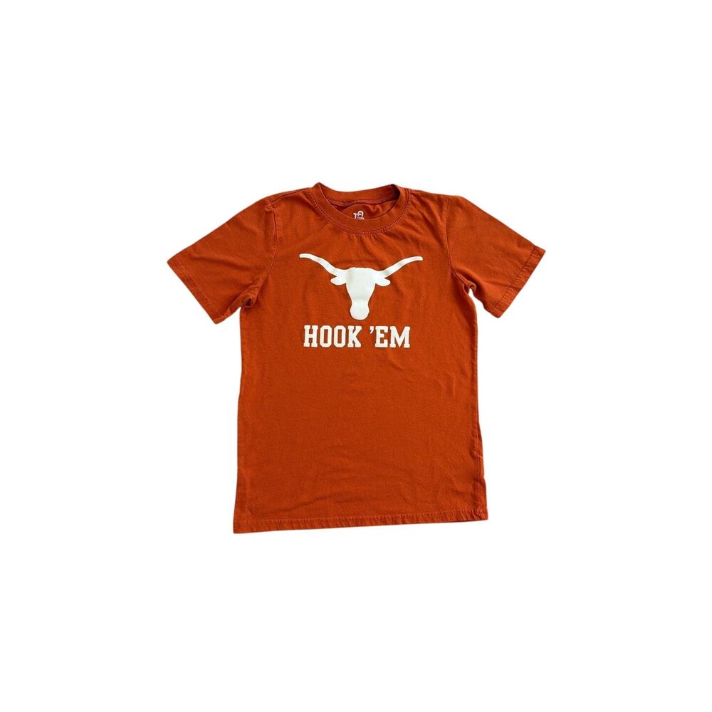 Team Athletics Texas Longhorns Orange Short Sleeve T Shirt Size Youth 10